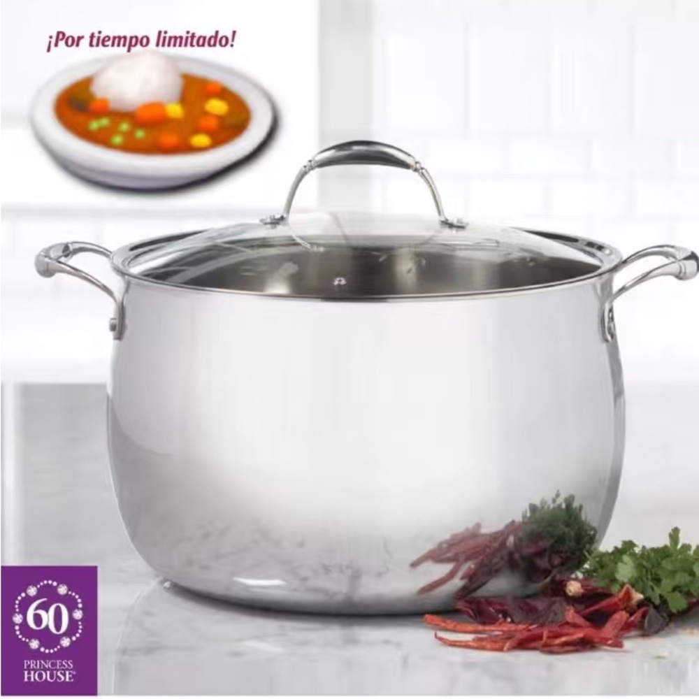 Princess House Silver Cookware Pot